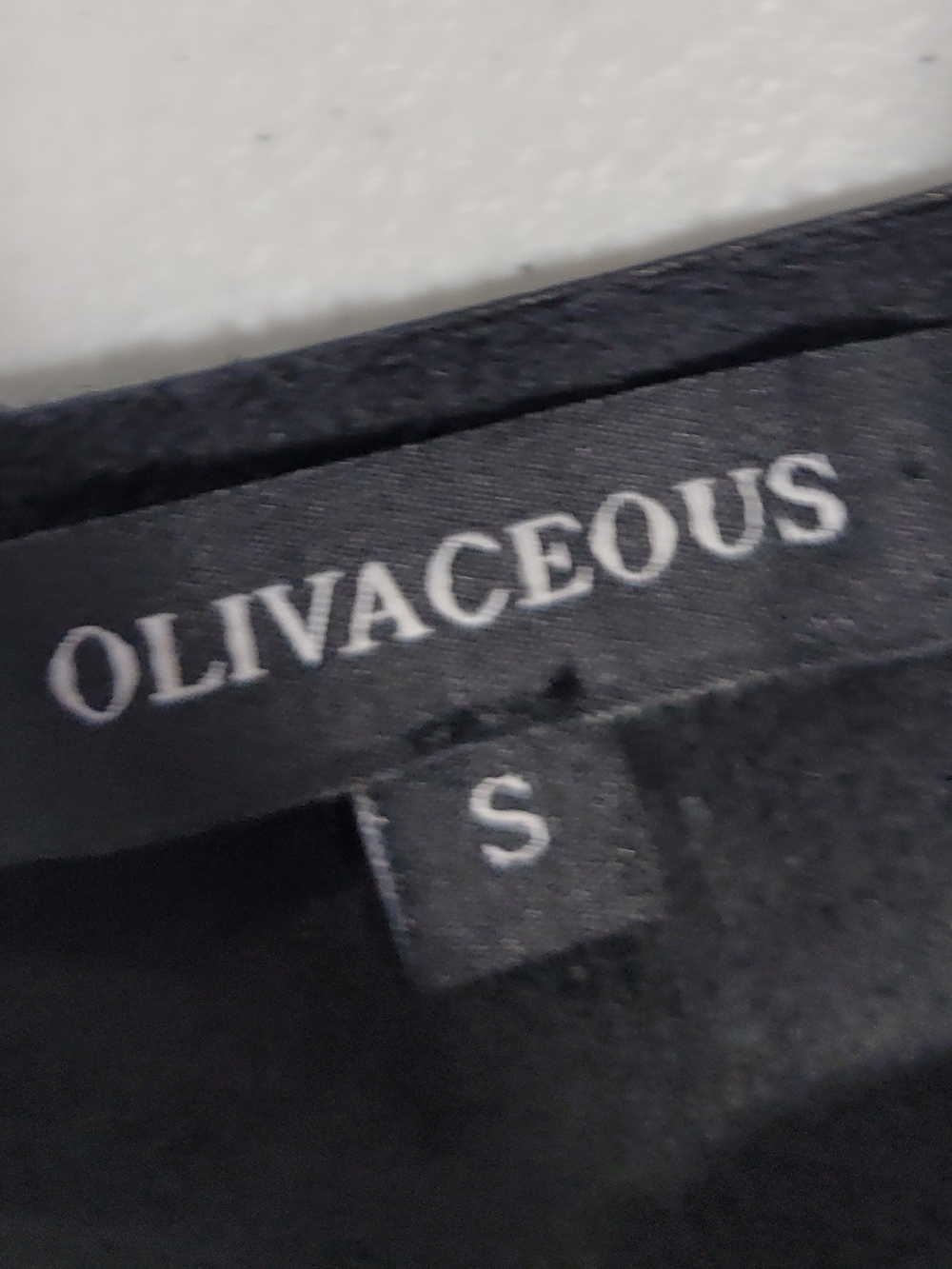 Olivaceous Black Faux Leather Puff-Sleeve Peplum Top - Picture 2 of 3